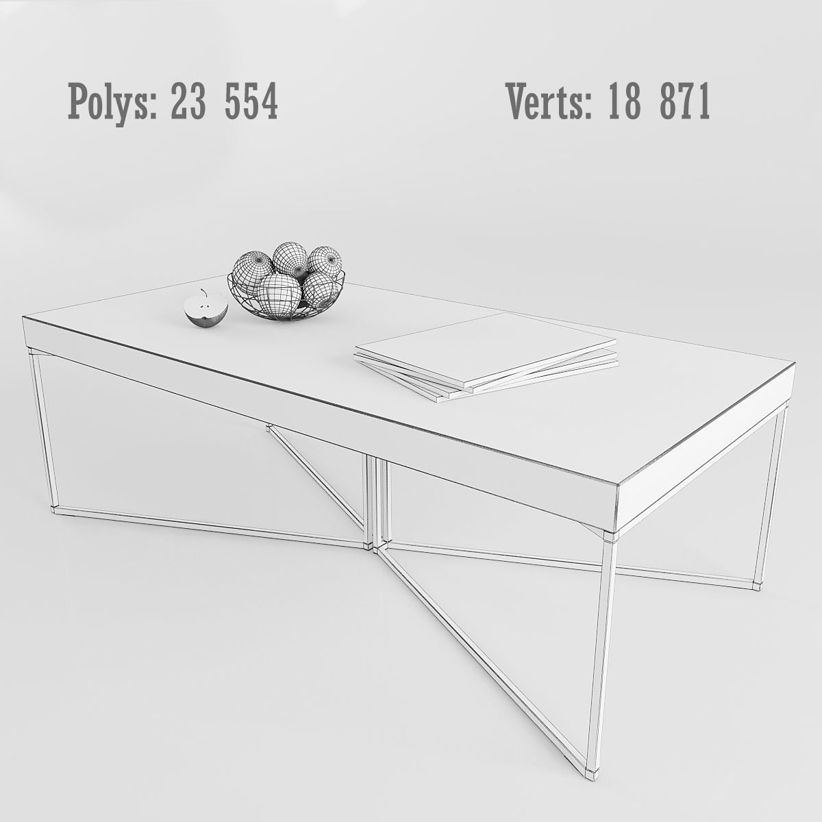 Brooke Coffee Table 3D model_2