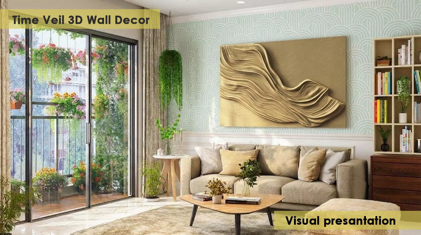 Veil of Time Wall Decor 3D Model 3D print model