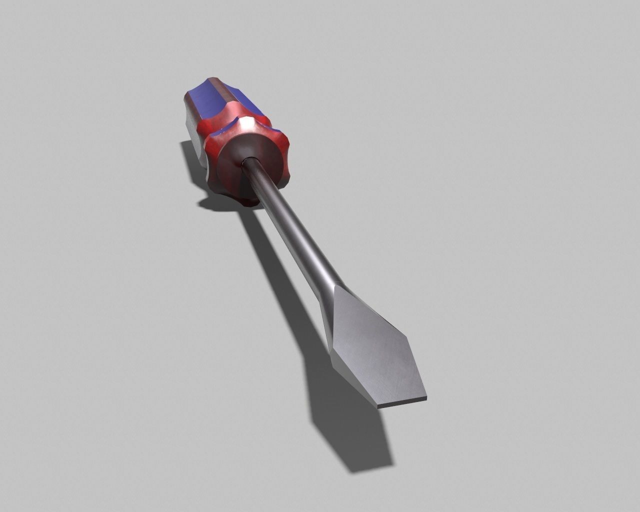 Screwdriver Free low-poly 3D model_2
