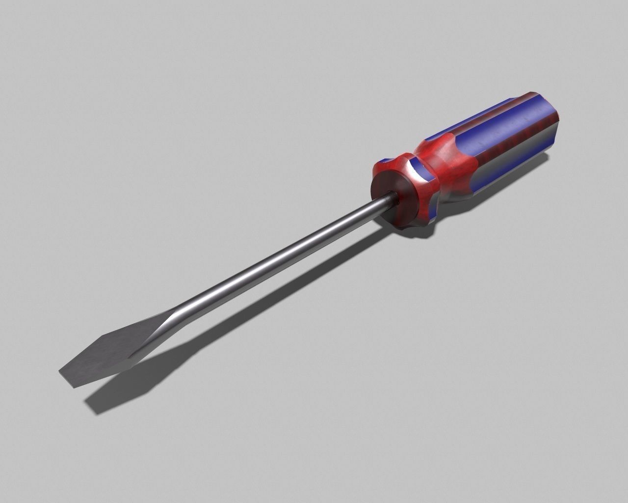 Screwdriver Free low-poly 3D model_1