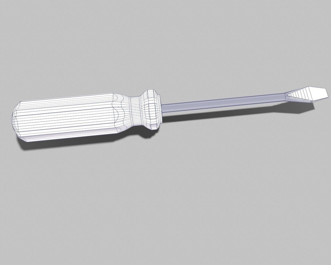 Screwdriver Free low-poly 3D model_5