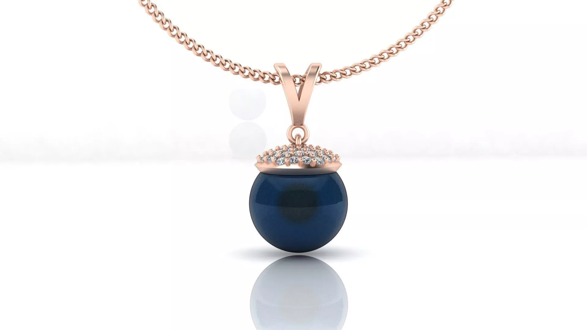 pearl high jewelry pendant 3D print model
