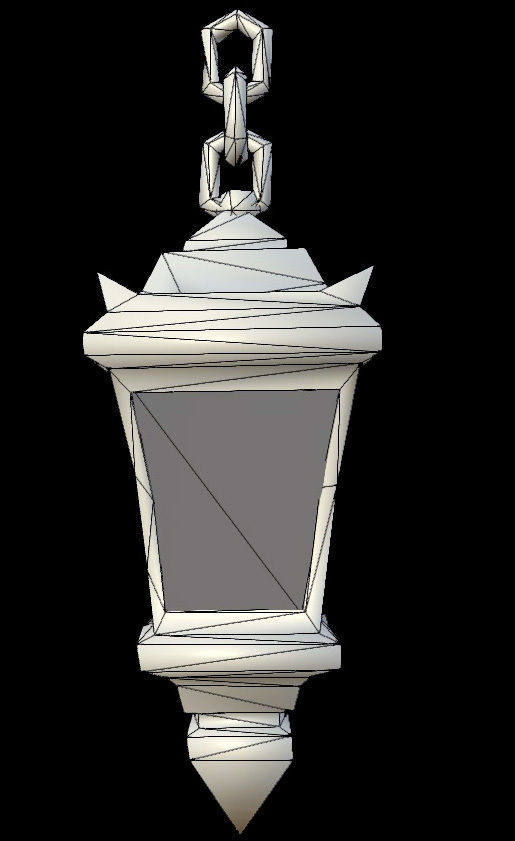 Lantern - PBR - Dirty Textured Low-poly 3D model_4