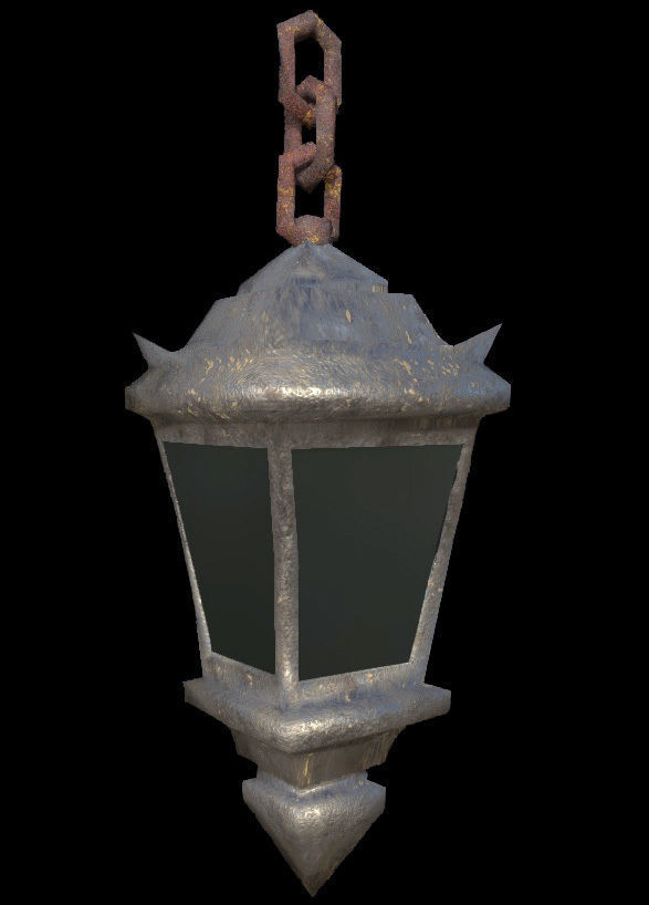 Lantern - PBR - Dirty Textured Low-poly 3D model_1