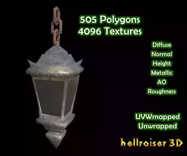 Lantern - PBR - Dirty Textured