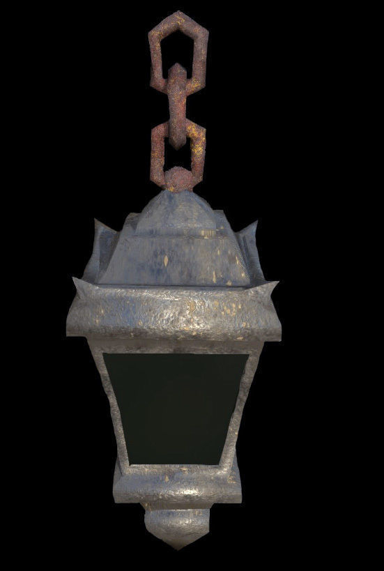 Lantern - PBR - Dirty Textured Low-poly 3D model_2