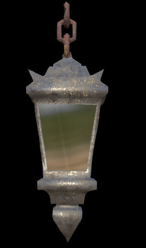 Lantern - PBR - Dirty Textured Low-poly 3D model_3