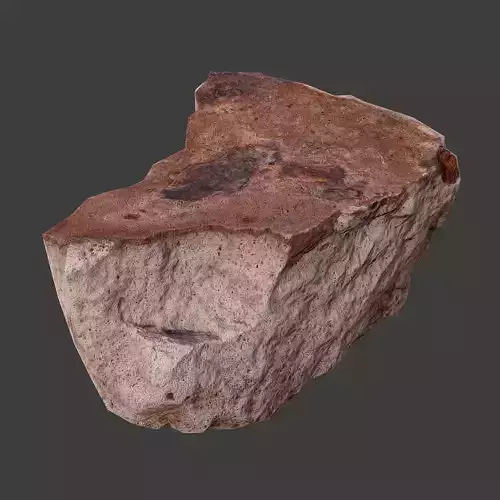 Cinder Debris Low-poly 3D model