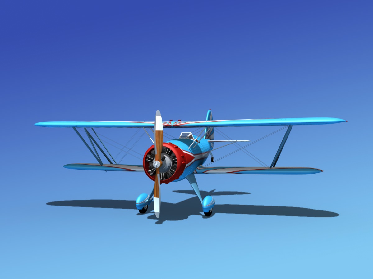 Waco YMF-5 V07 3D model_2