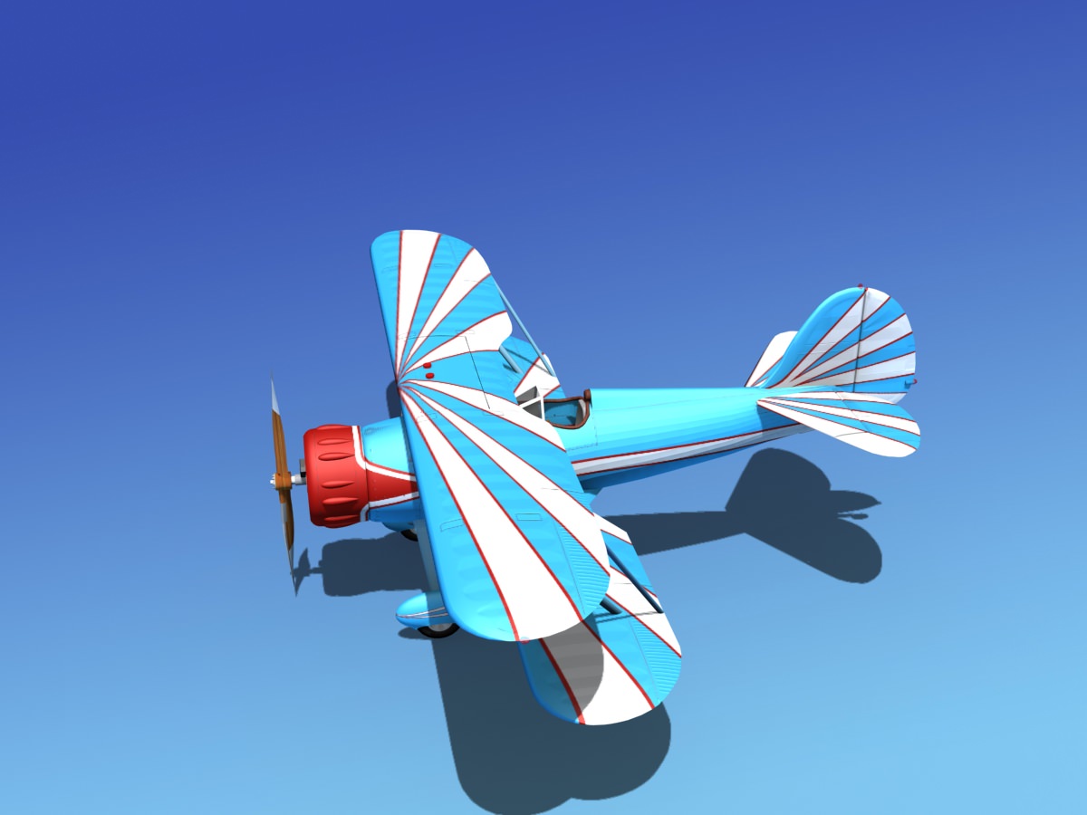 Waco YMF-5 V07 3D model_9