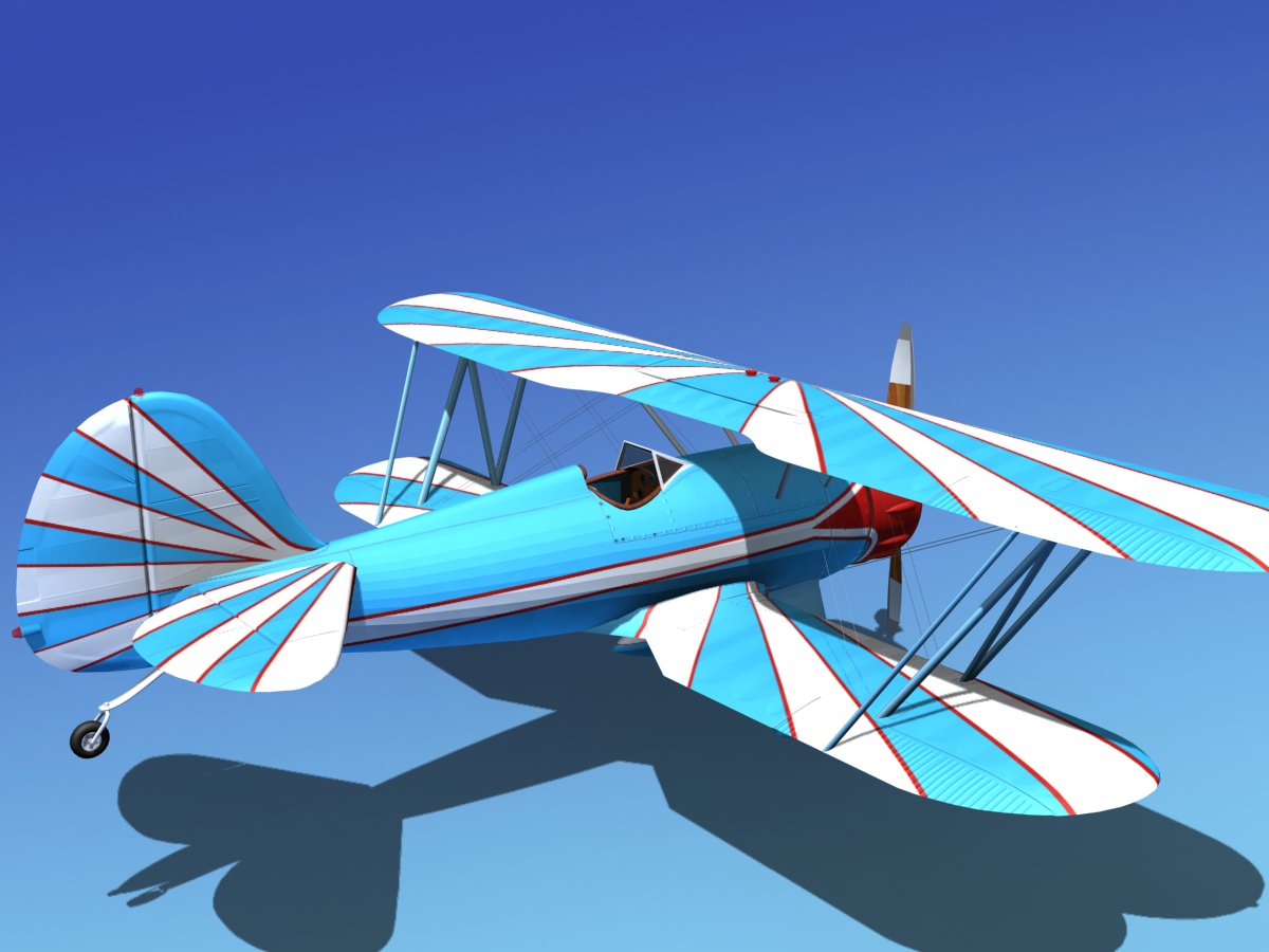 Waco YMF-5 V07 3D model_5