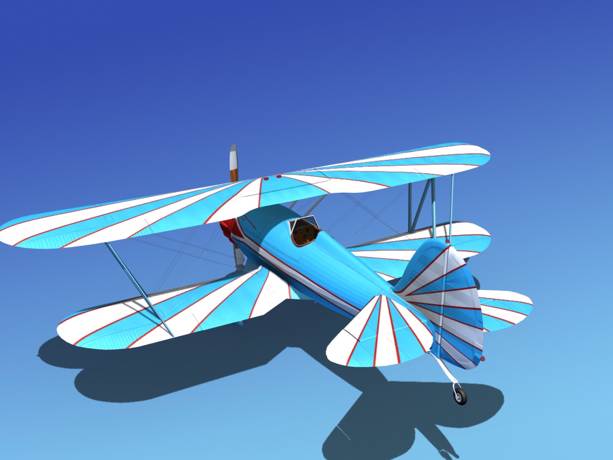 Waco YMF-5 V07 3D model_6