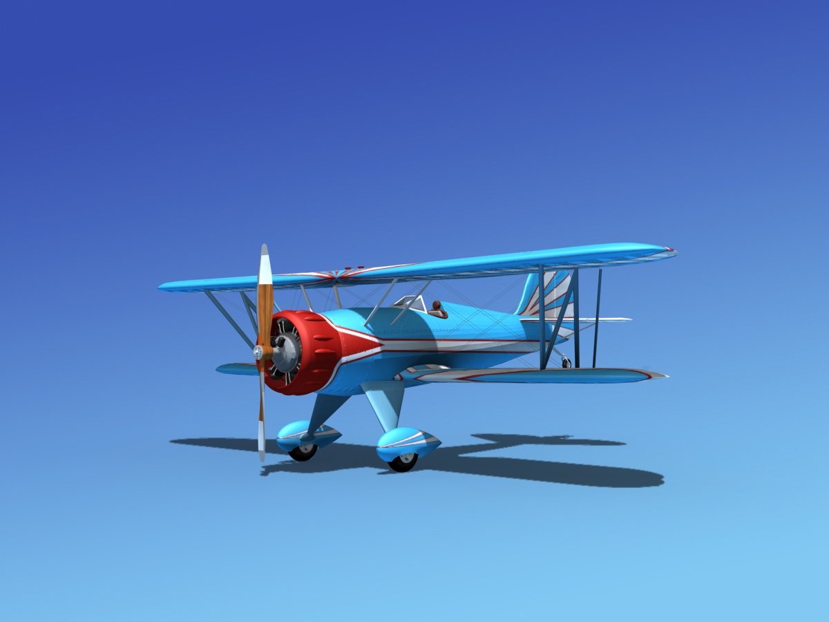 Waco YMF-5 V07 3D model_1