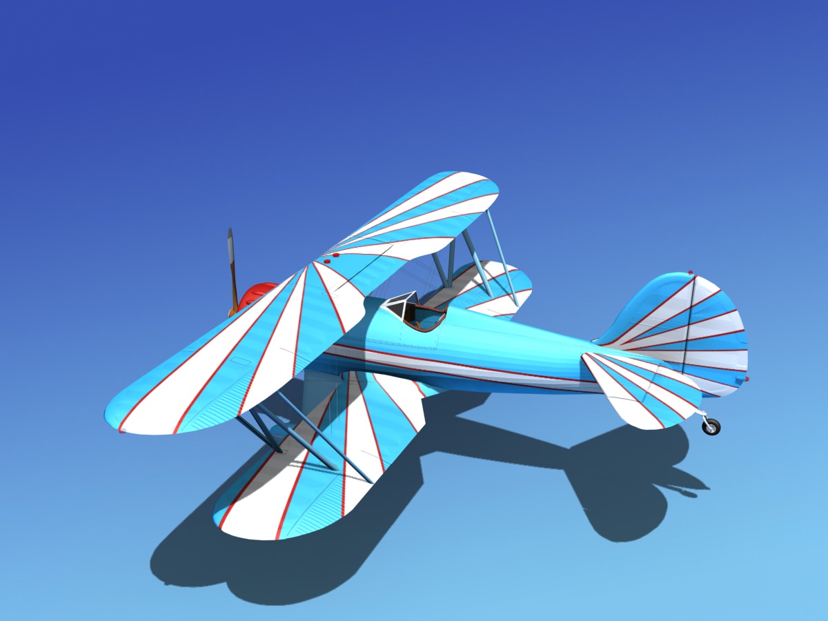 Waco YMF-5 V07 3D model_8