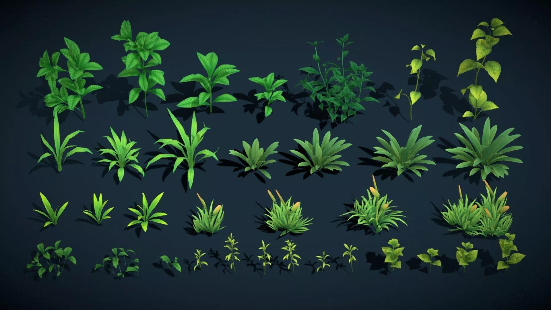 Toonflora Stylized Lowpoly Plants Crops Pack Vol 5 Low-poly 3D model