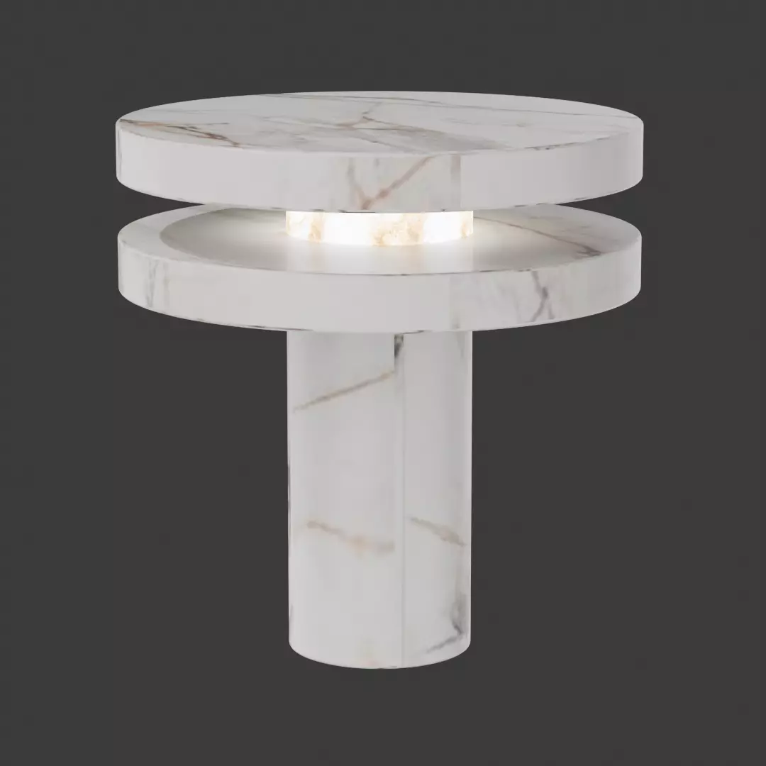 Modern Marble Table Lamp Luxury Decorative Lighting 3D Model Free low-poly 3D model