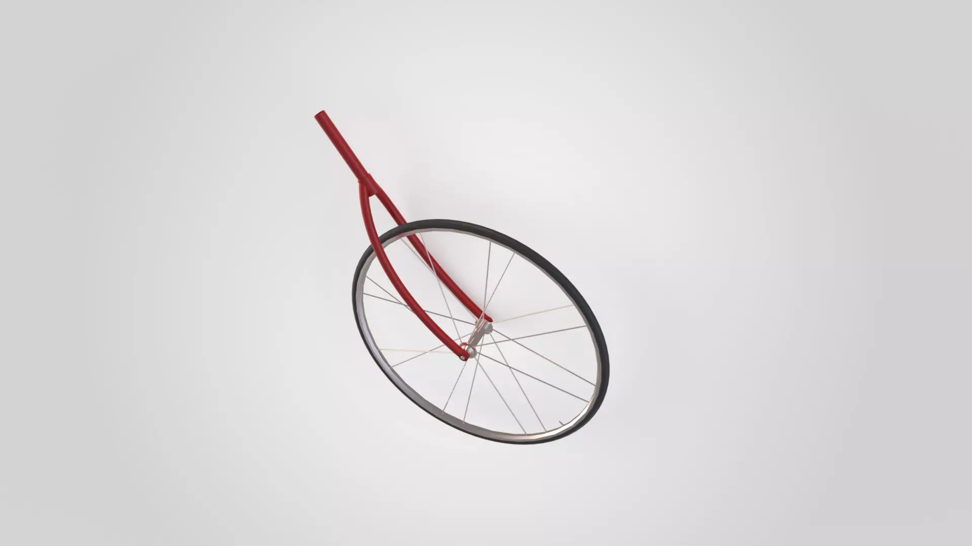Bike fork assembly 3D model