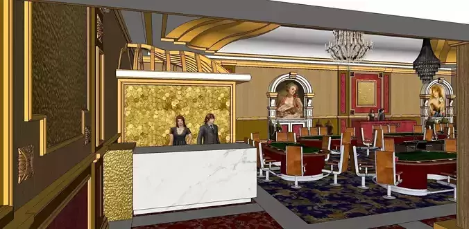 casino room in hotel