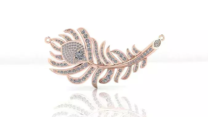 plume de Paon high jewelry pendant