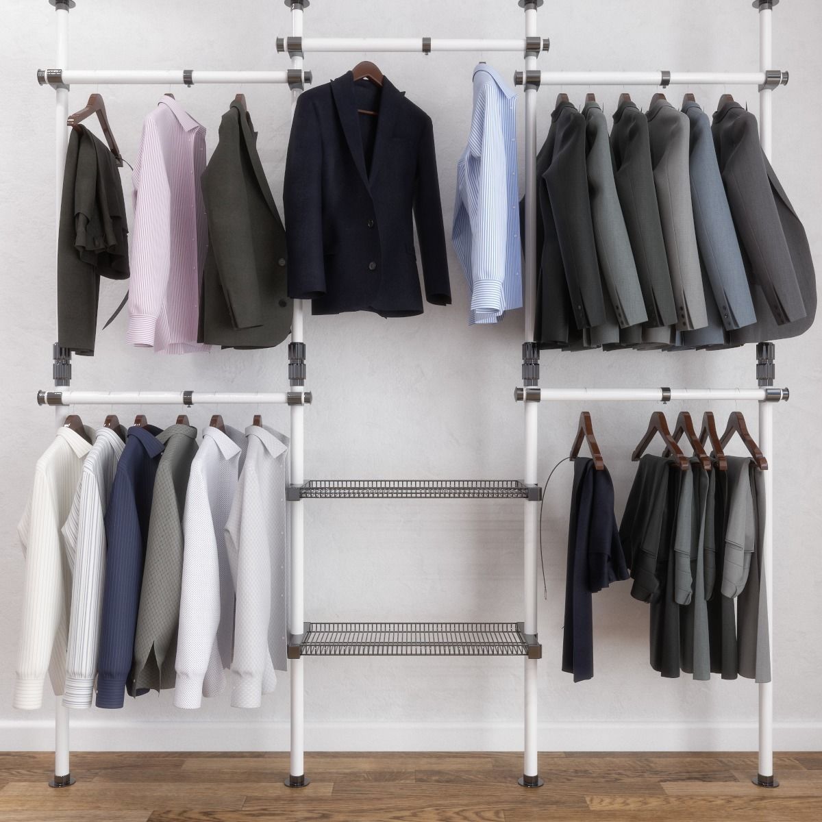 Male wardrobe 3D model_1