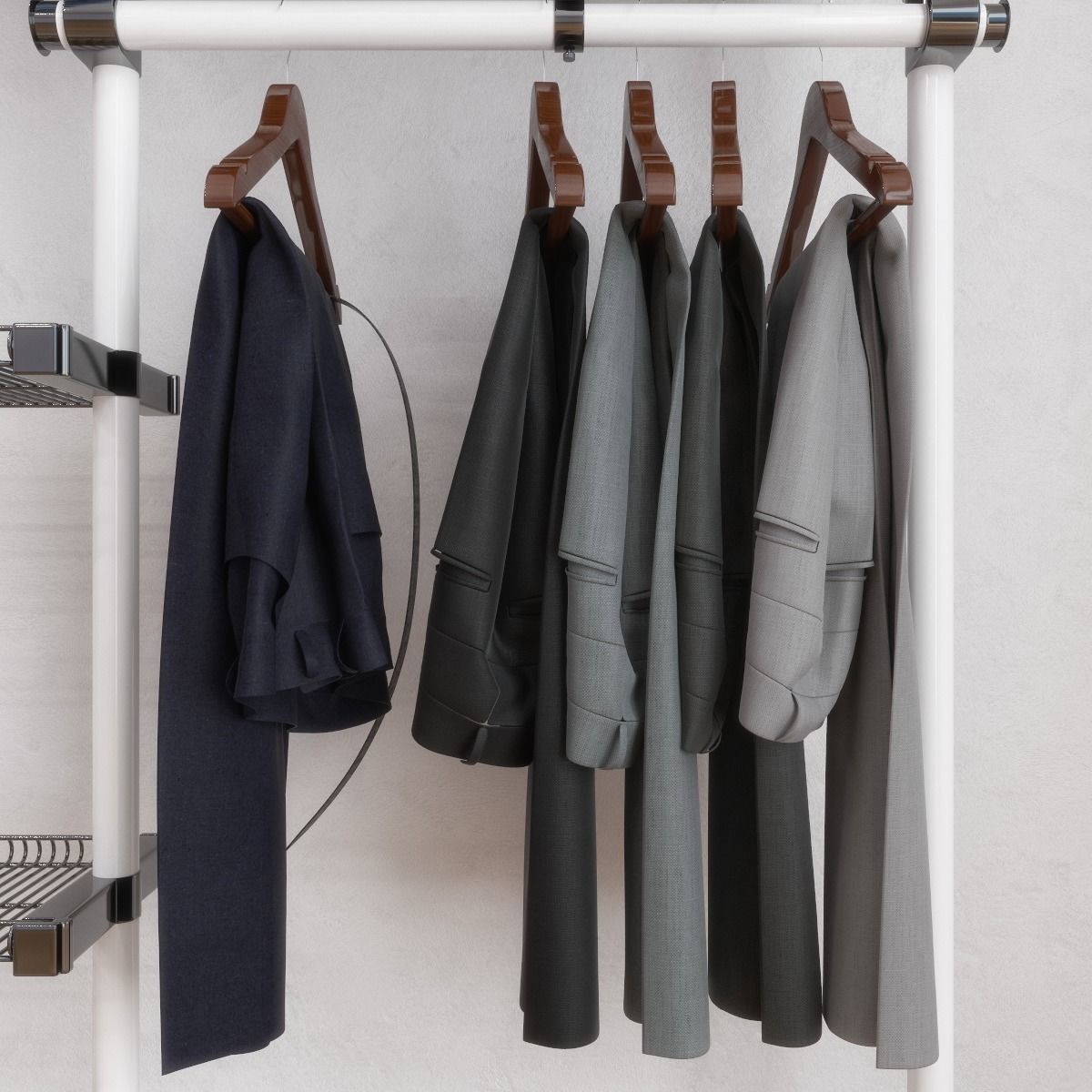 Male wardrobe 3D model_2