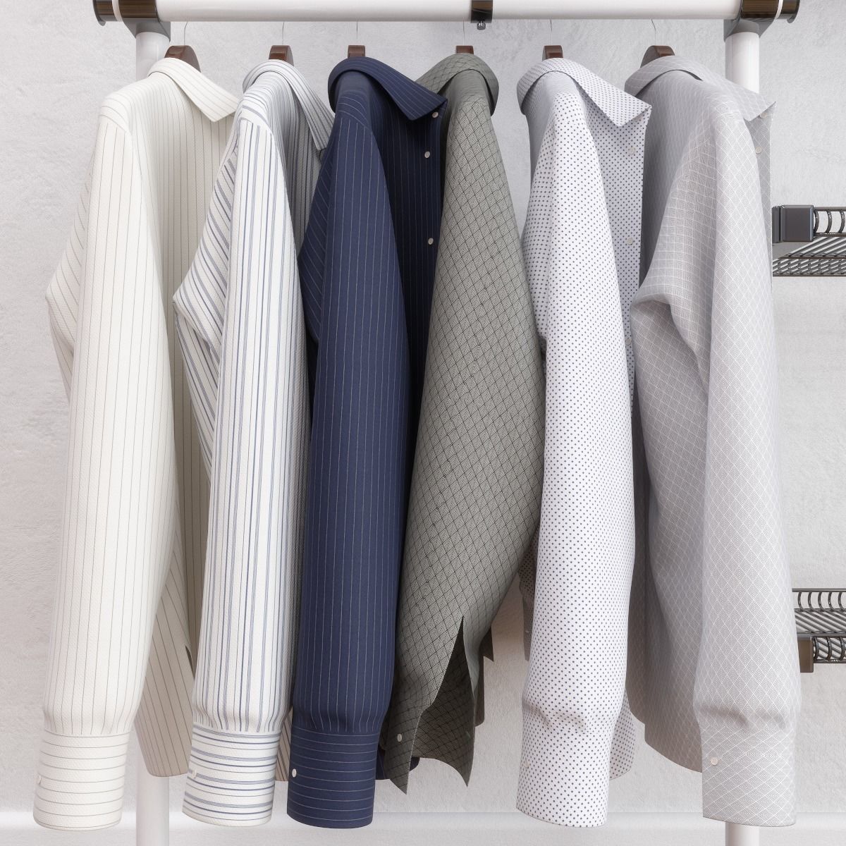 Male wardrobe 3D model_3