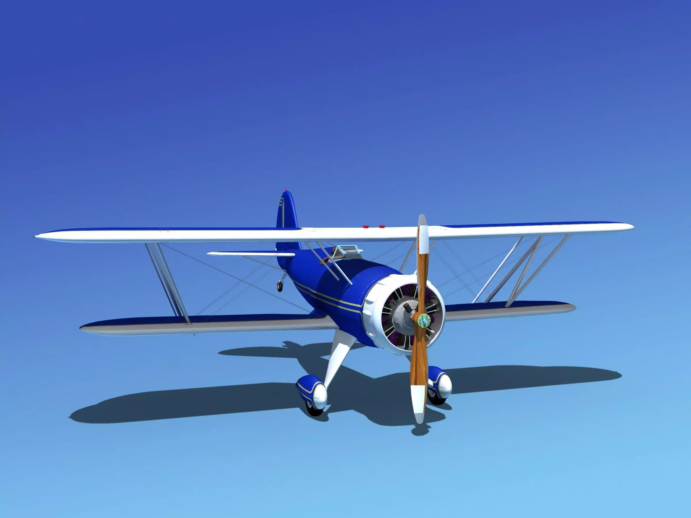 Waco YMF-5 V09 3D model_0