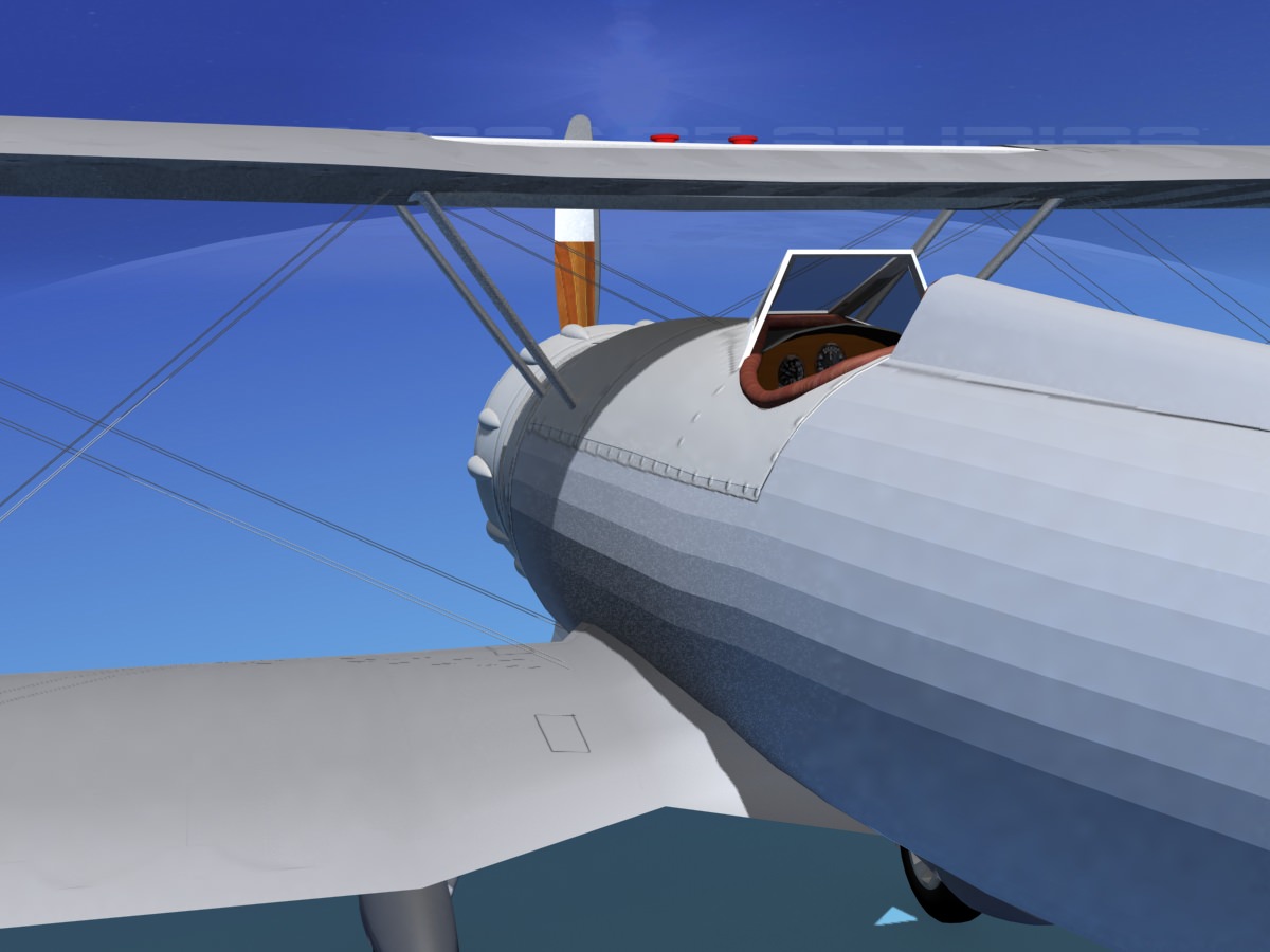 Waco YMF-5 V09 3D model_13