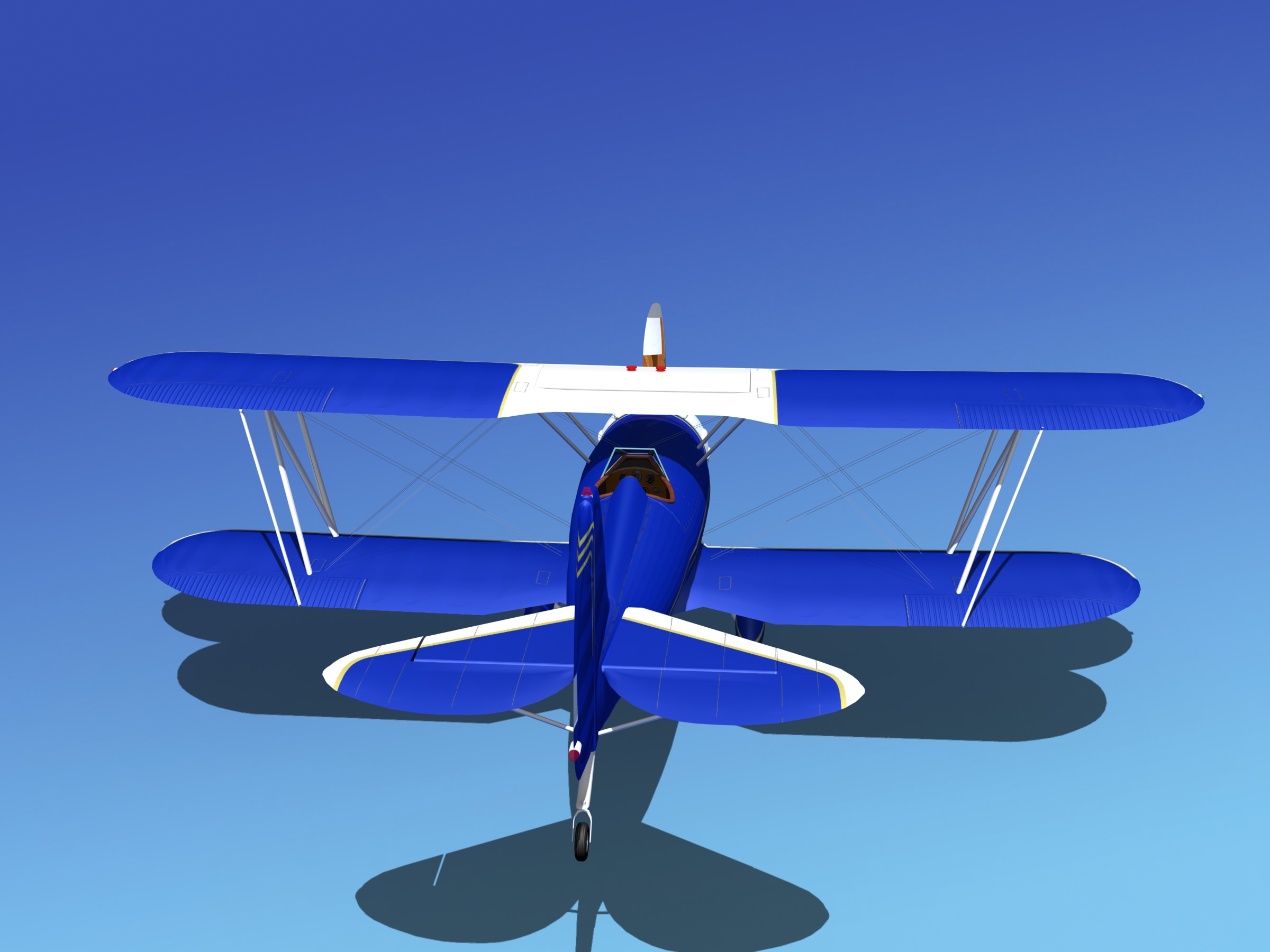 Waco YMF-5 V09 3D model_8