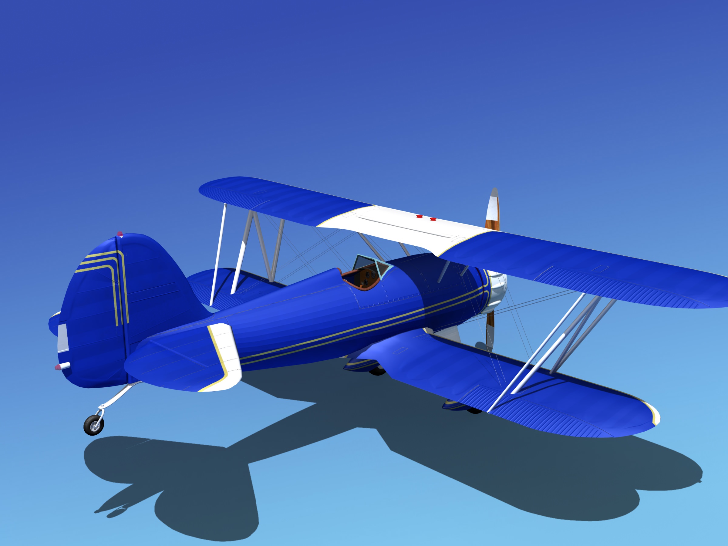 Waco YMF-5 V09 3D model_6