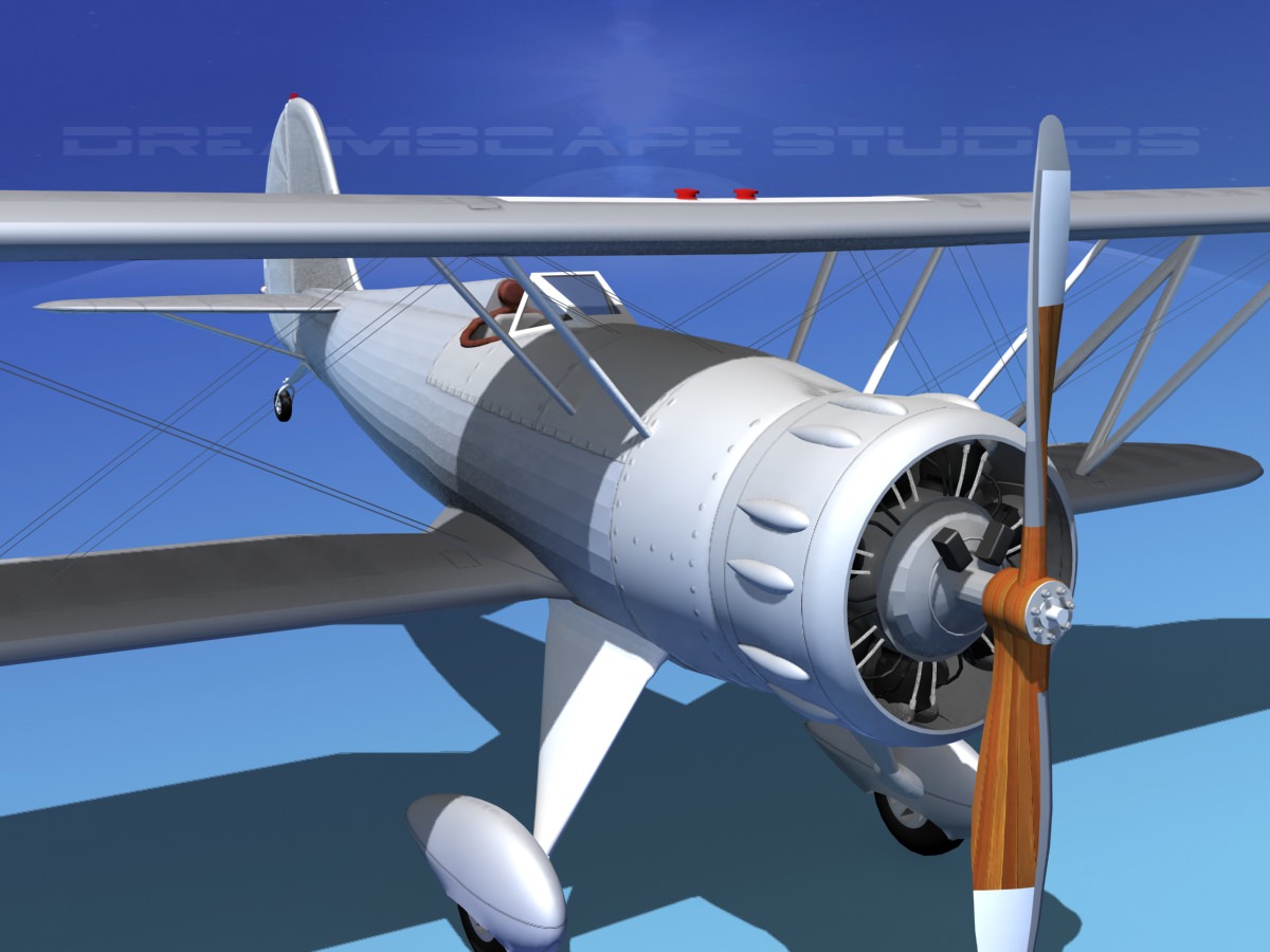 Waco YMF-5 V09 3D model_4