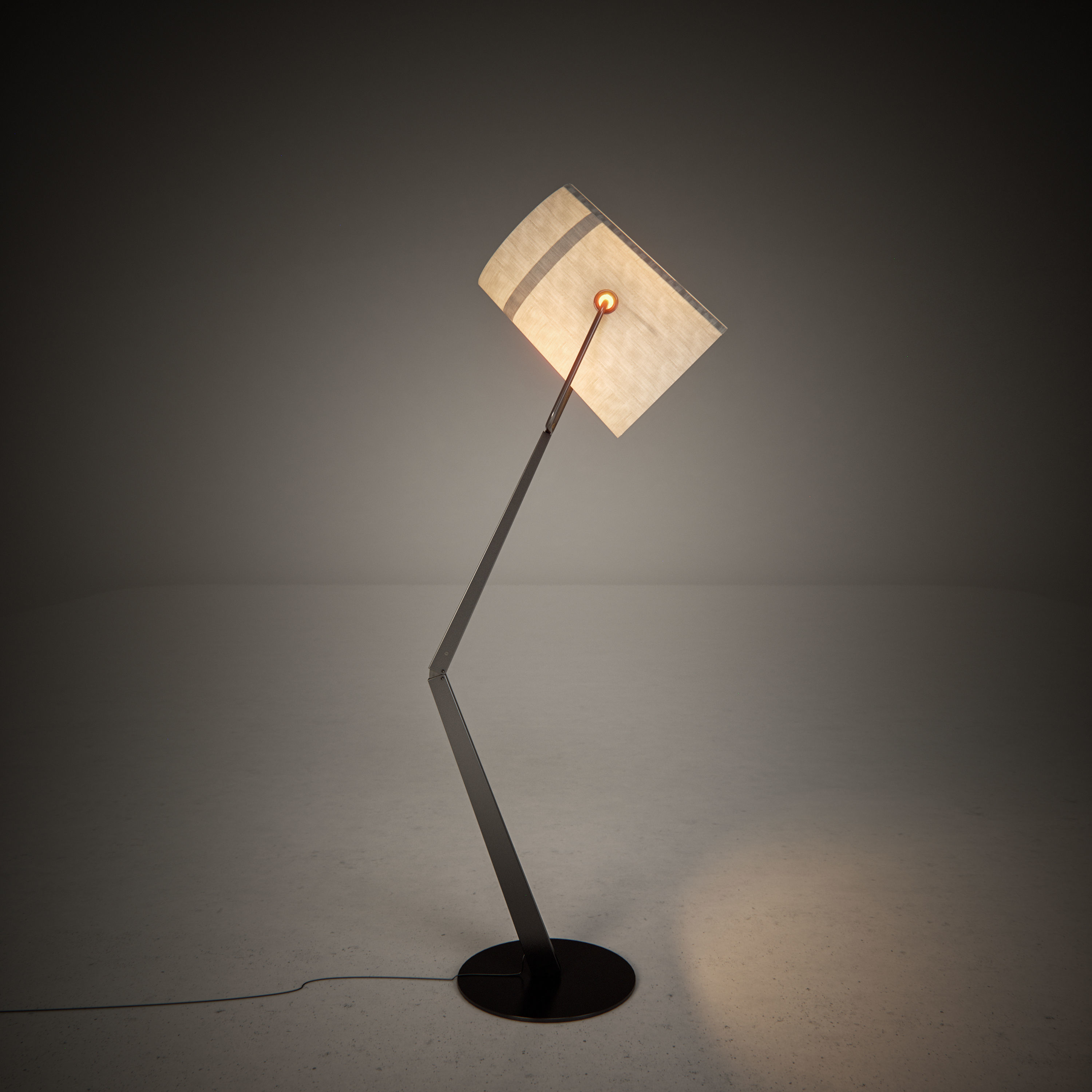 FOSCARINI DIESEL FORK FLOOR LAMP 3D model_1