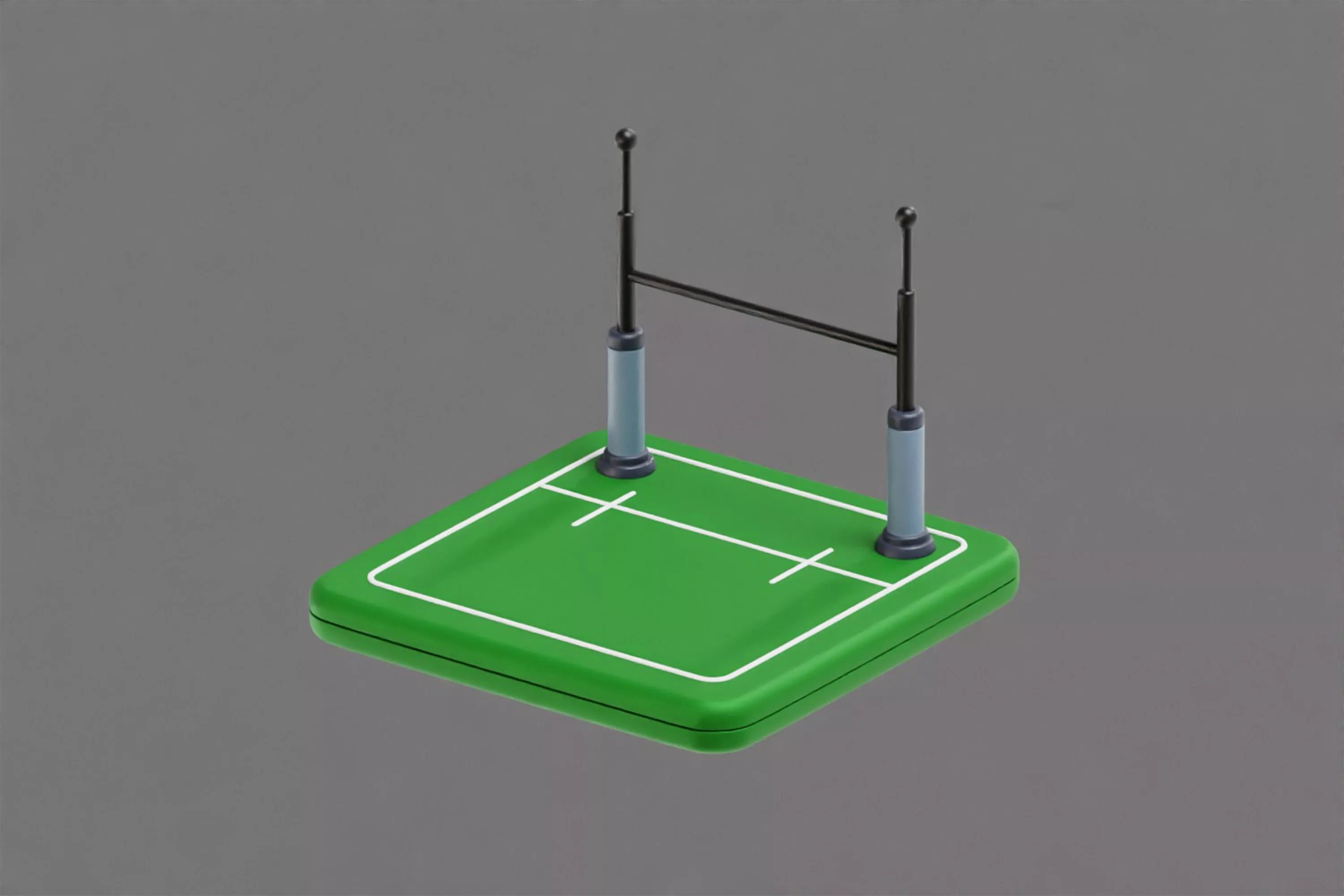 Rugby Field Low-poly 3D model