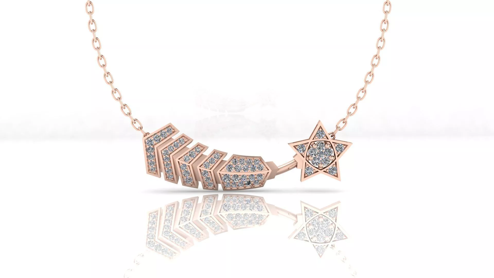 comet star high jewelry penndant 3D print model