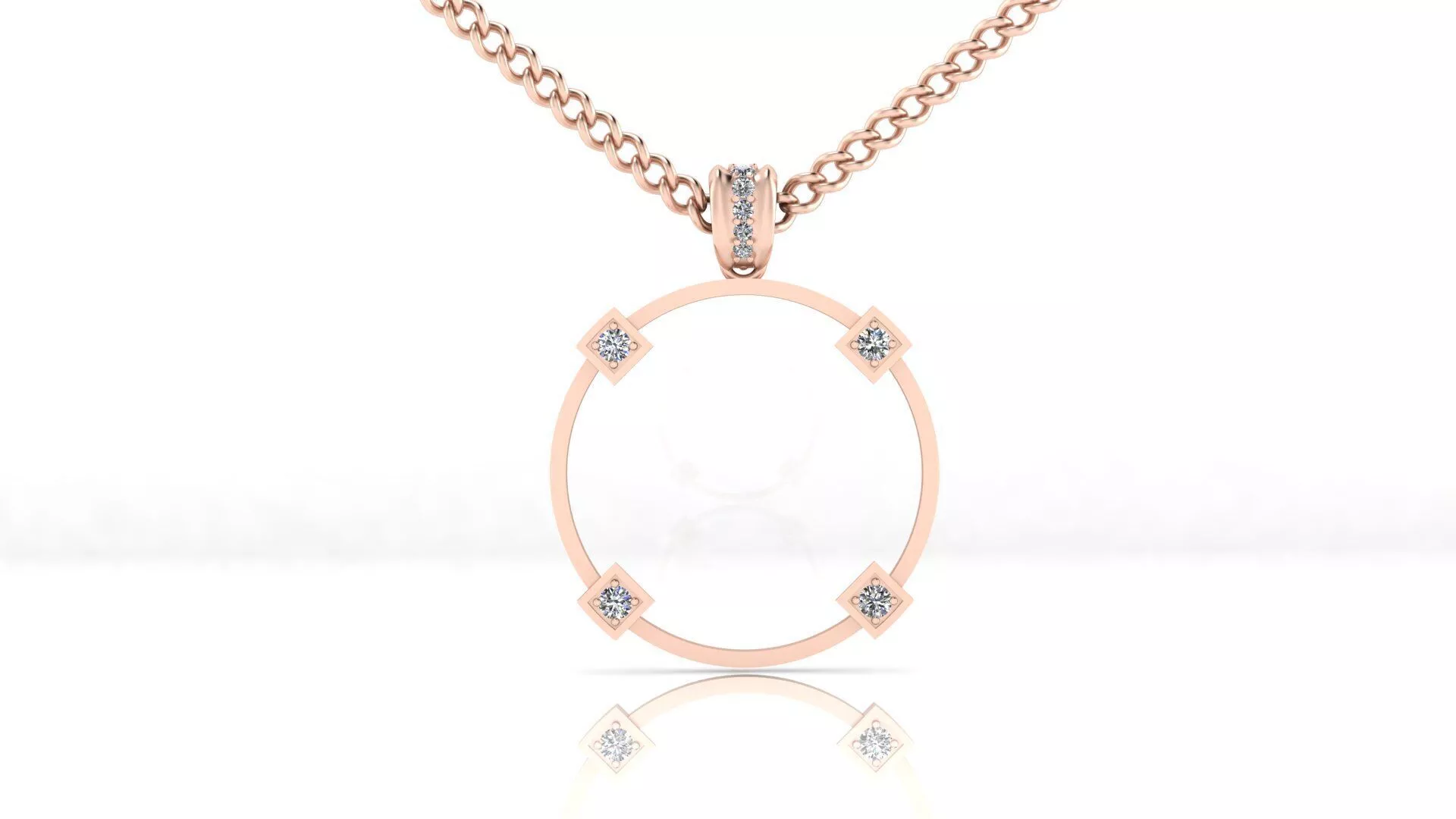 round jewelry pendant 3D print model
