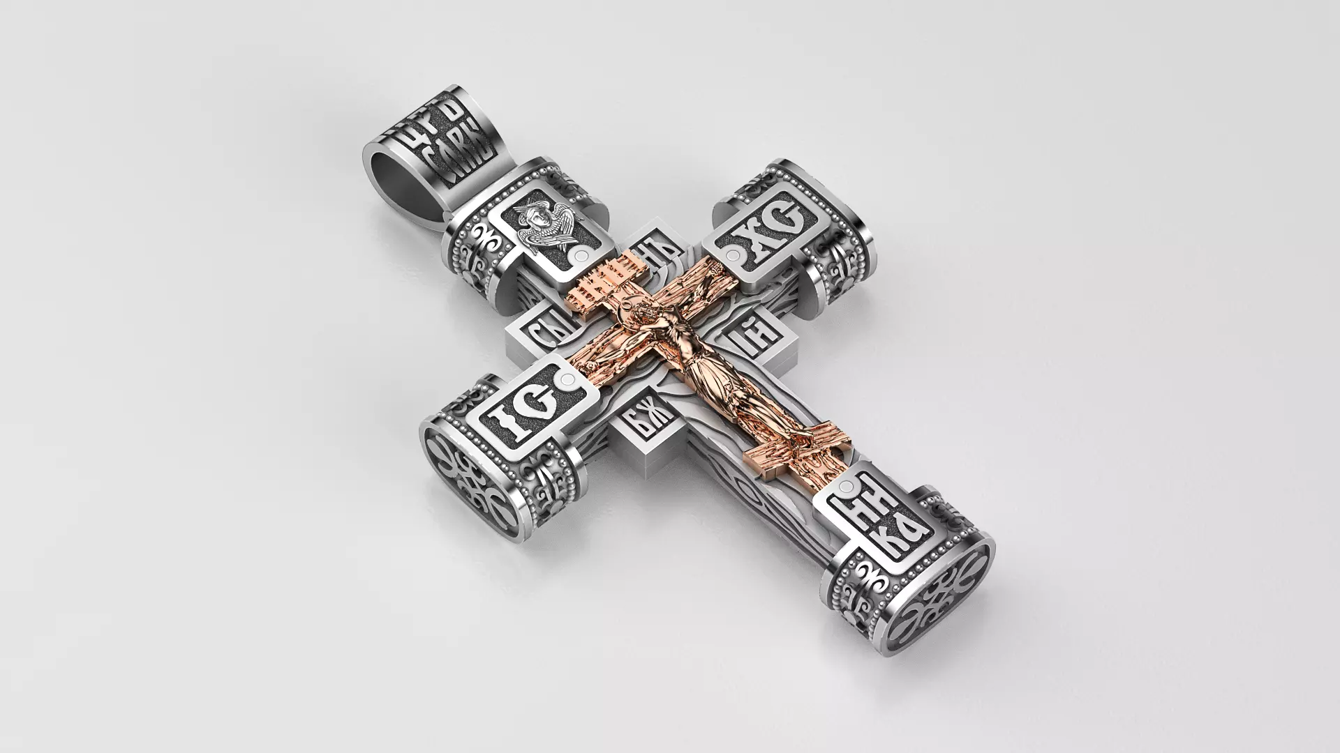 Ortodox cross 3D print model