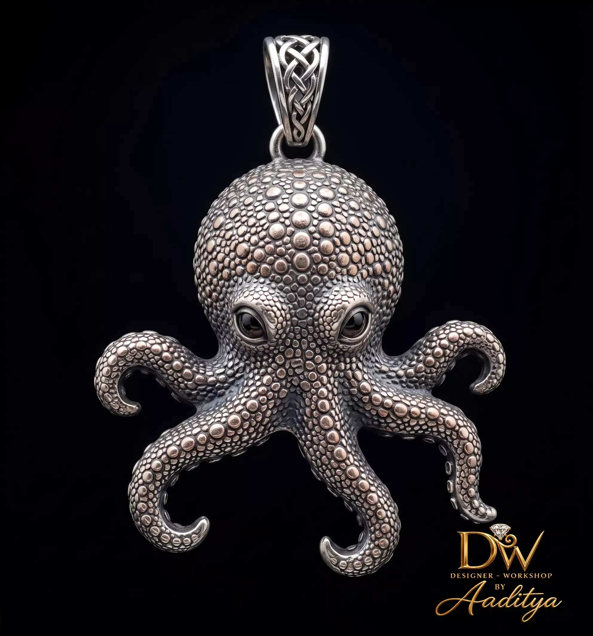 Octopus Pendant 3D print model