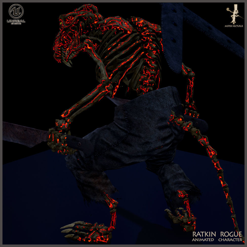 Ratkin Rogue Low-poly 3D model_20