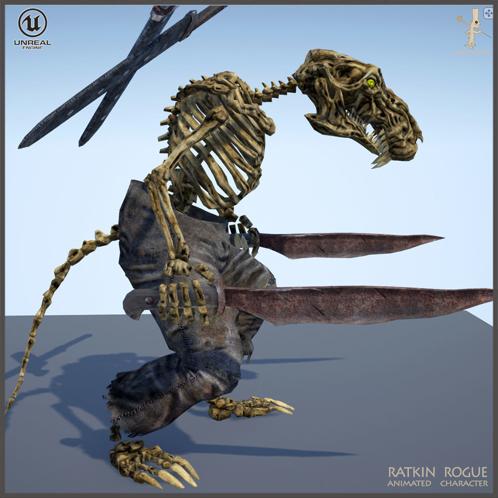 Ratkin Rogue Low-poly 3D model_18