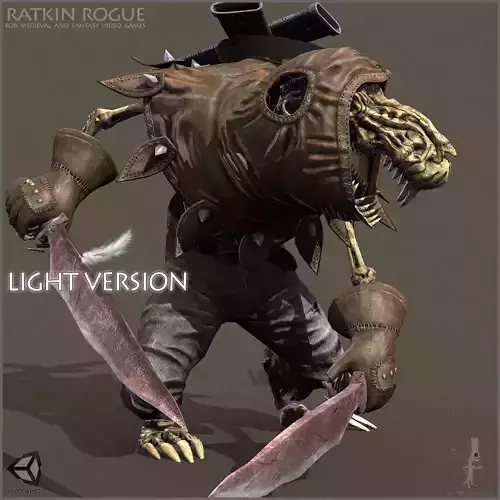Ratkin Rogue Light Version Low-poly 3D model