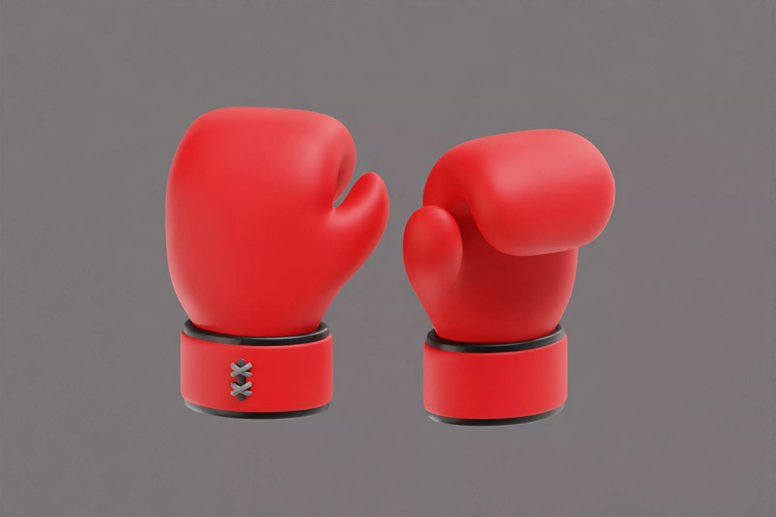 Boxing gloves Low-poly 3D model