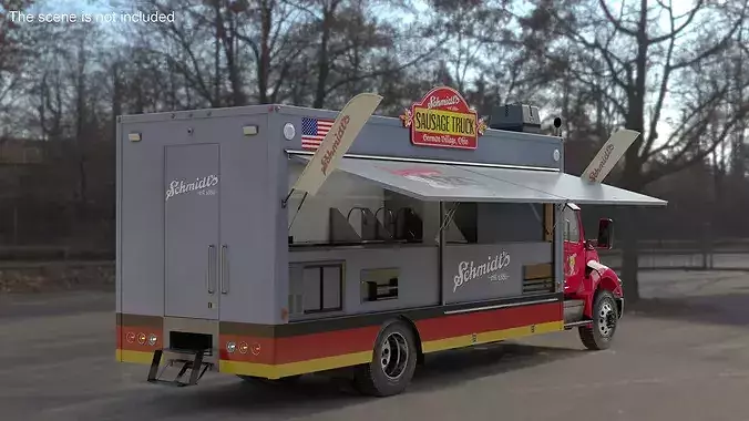 Schmidt Sausage Truck Food 3D model 2