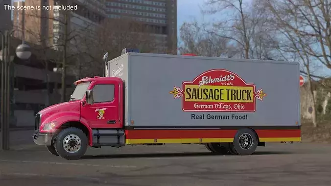 Schmidt Sausage Truck Food 3D model 3