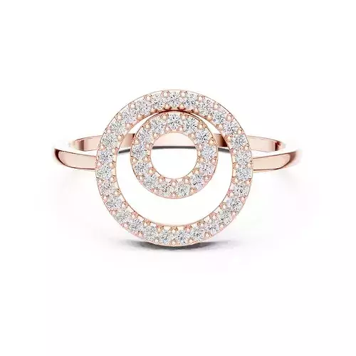 Minimalist Ultra Light Weight Diamond Ring 3dm stl renders