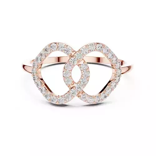 Minimalist Ultra Light Weight Diamond Ring 3dm stl renders
