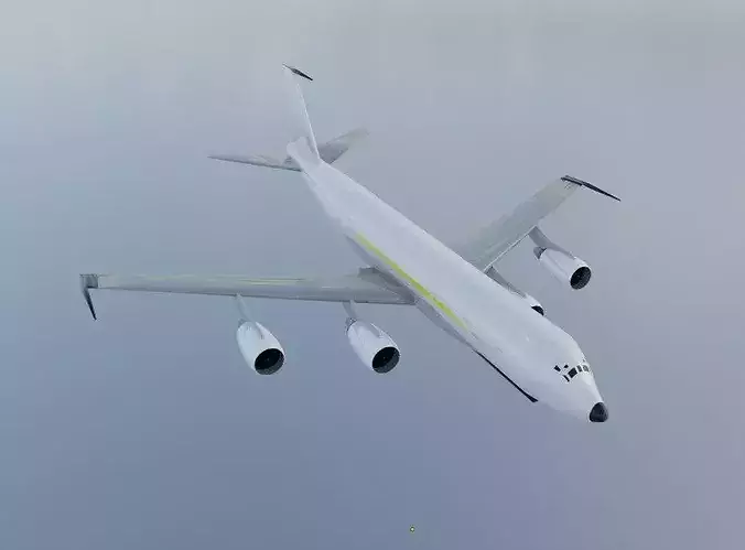 E-8B Style STARS Radar Plane - Custom 1950s Modernized Jet