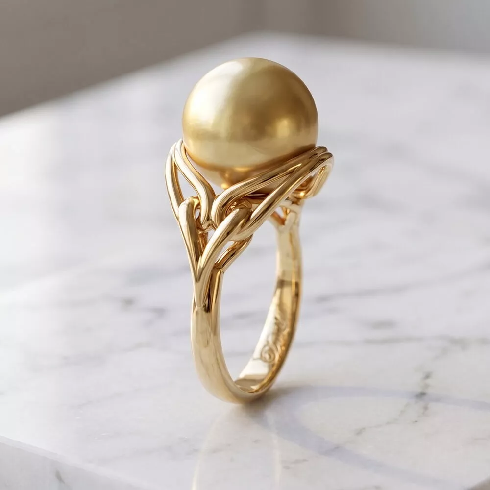Pearl ring 3D print model