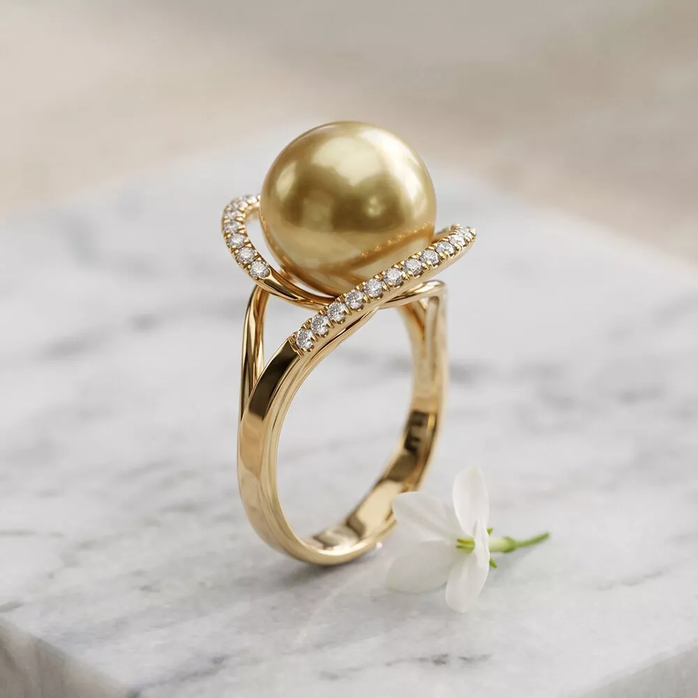 Pearl ring 3D print model