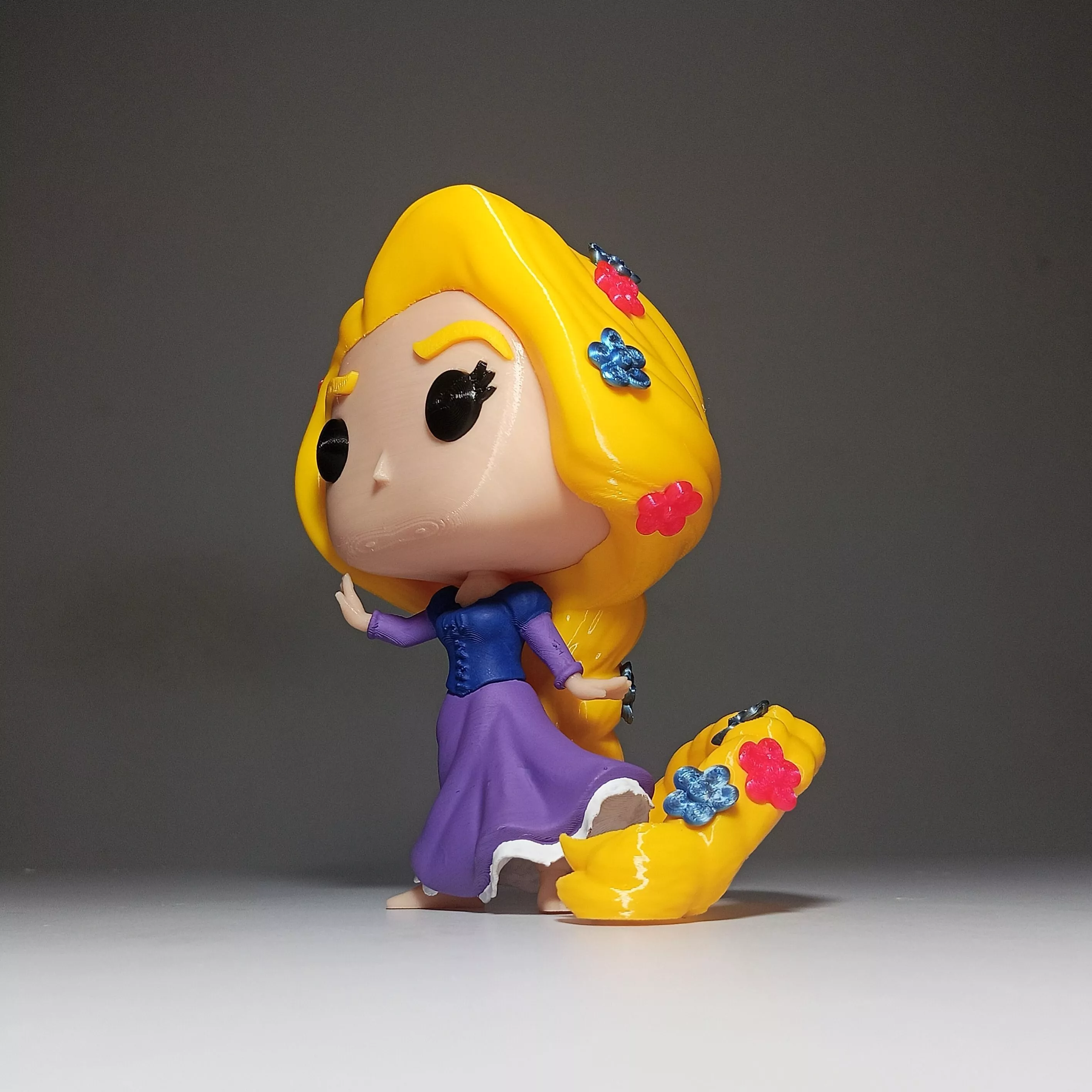 Funko Pop Princesa Rapunzel Entrelacados chibi multparts NO AMS 3D print model