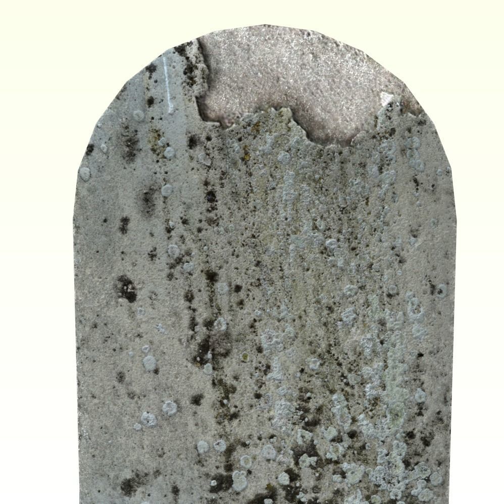 Broken tomb Low-poly 3D model_4